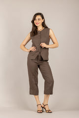 VICOLO - TAB1595 - PANTALONE MORO
