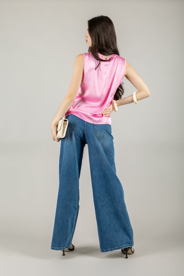 VICOLO - TD0006 - CANOTTA IN SATIN