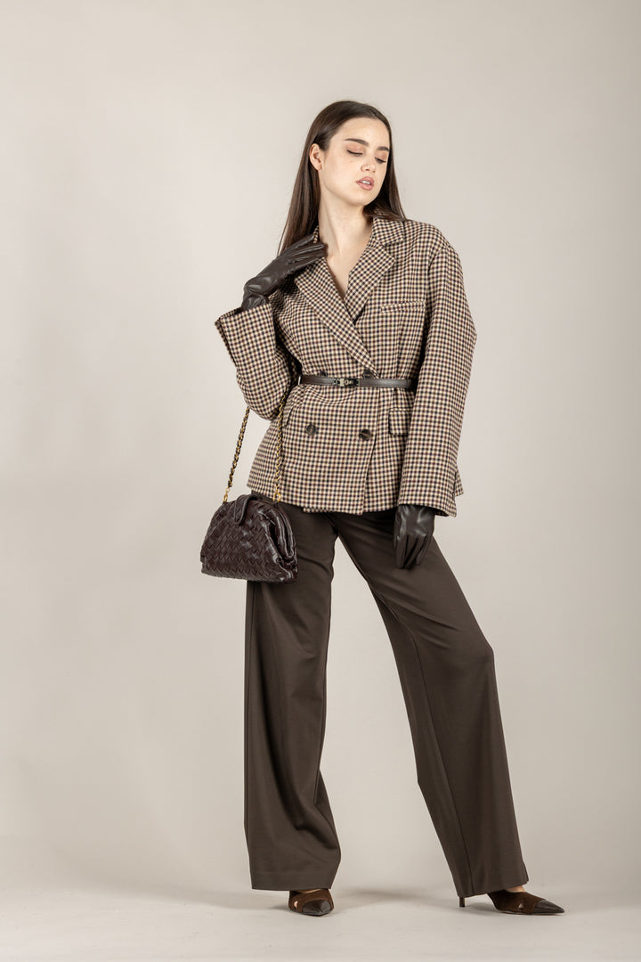 TENSIONE IN - 26P1522 - PANTALONE PUNTO MILANO CON TASCHE