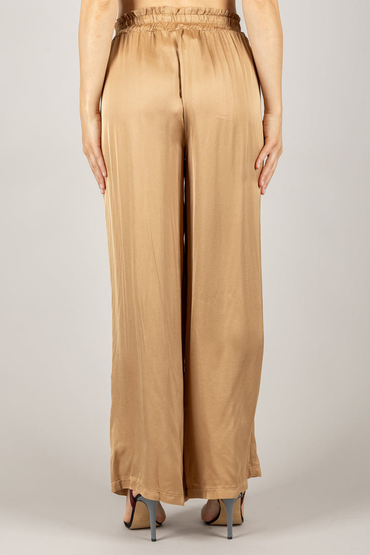 TENSIONE IN - C191P05Q - PANTALONE A PALAZZO CON COULISSE