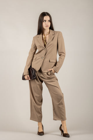 VICOLO - TF1909 - PANTALONE BAGGY IN FLANELLA