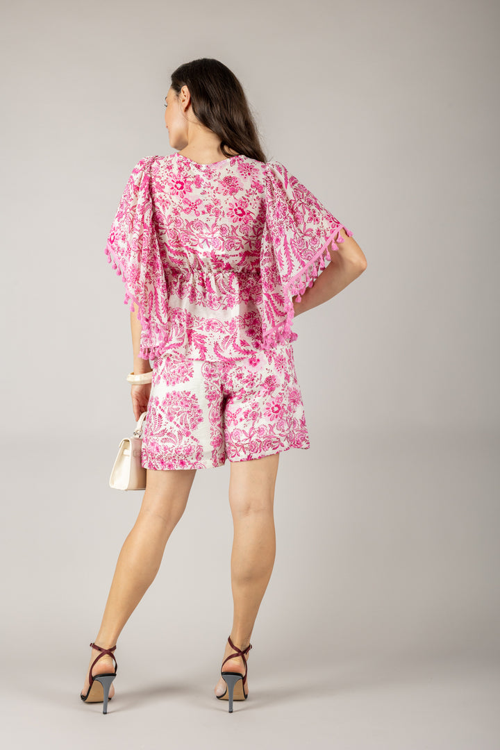 TENSIONE IN - S25PH81 - SHORTS STAMPA FLOREALE