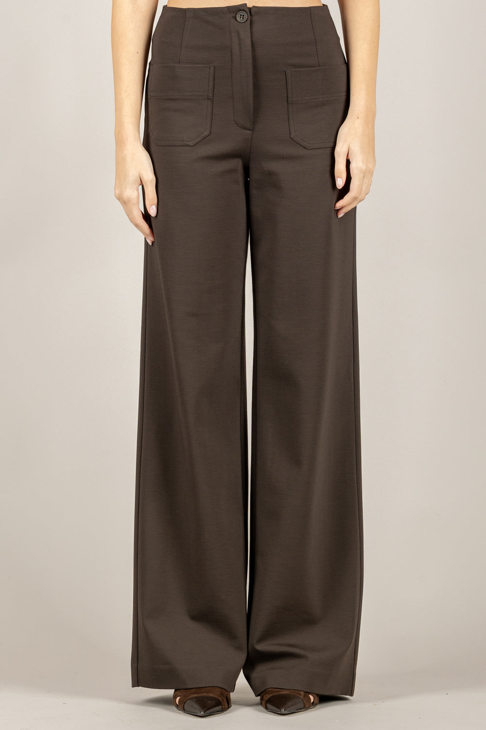 TENSIONE IN - 26P1522 - PANTALONE PUNTO MILANO CON TASCHE