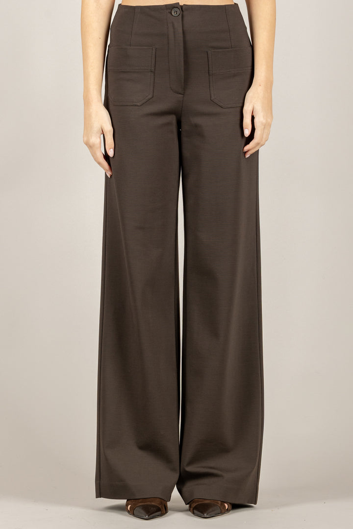 TENSIONE IN - 26P1522 - PANTALONE PUNTO MILANO CON TASCHE