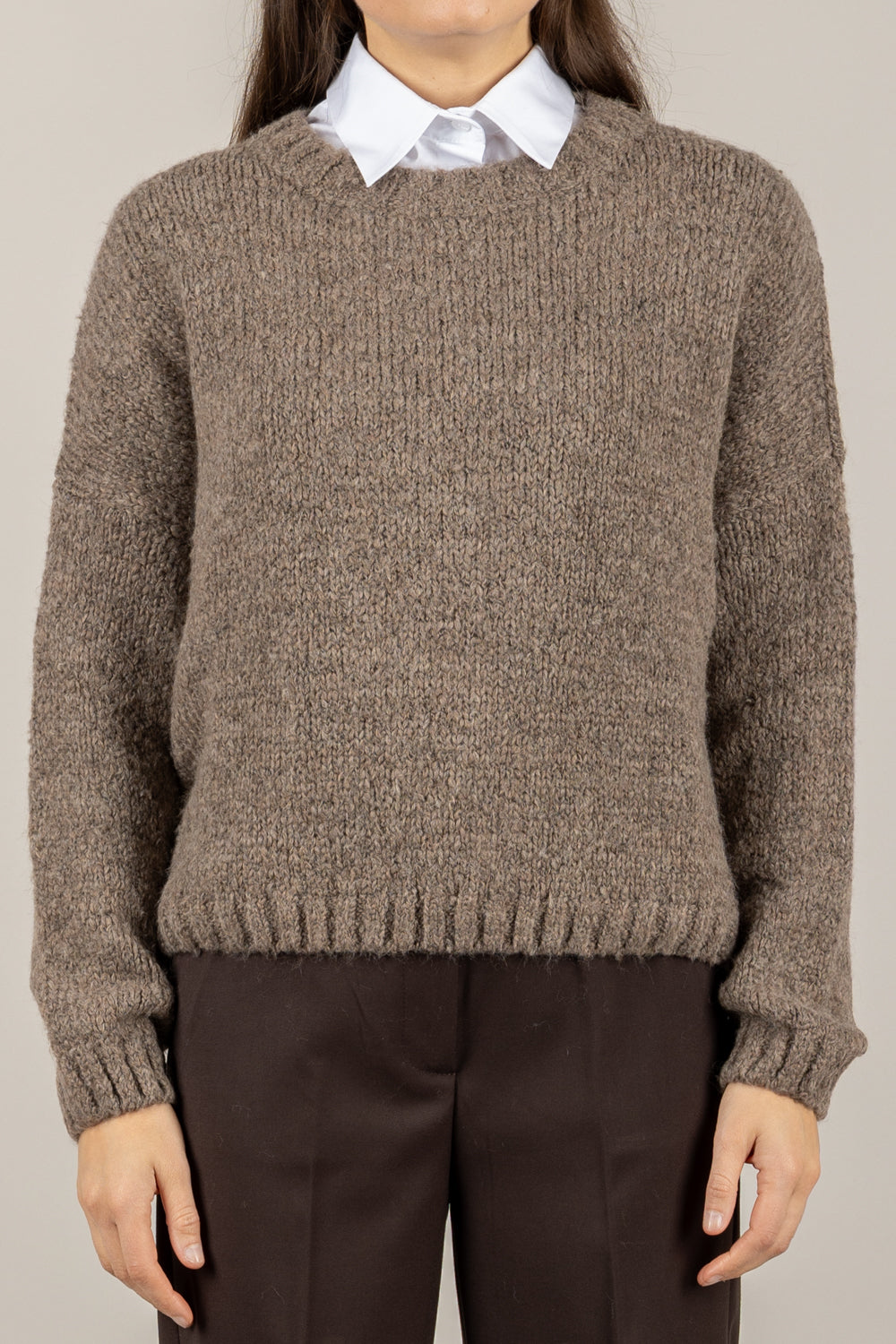 TENSIONE IN - D80379 - MAGLIA SCOLLO A BARCA