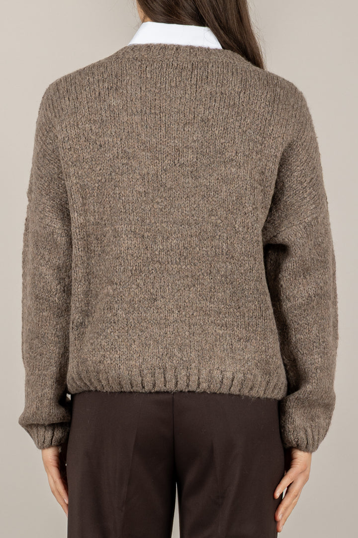 TENSIONE IN - D80379 - MAGLIA SCOLLO A BARCA