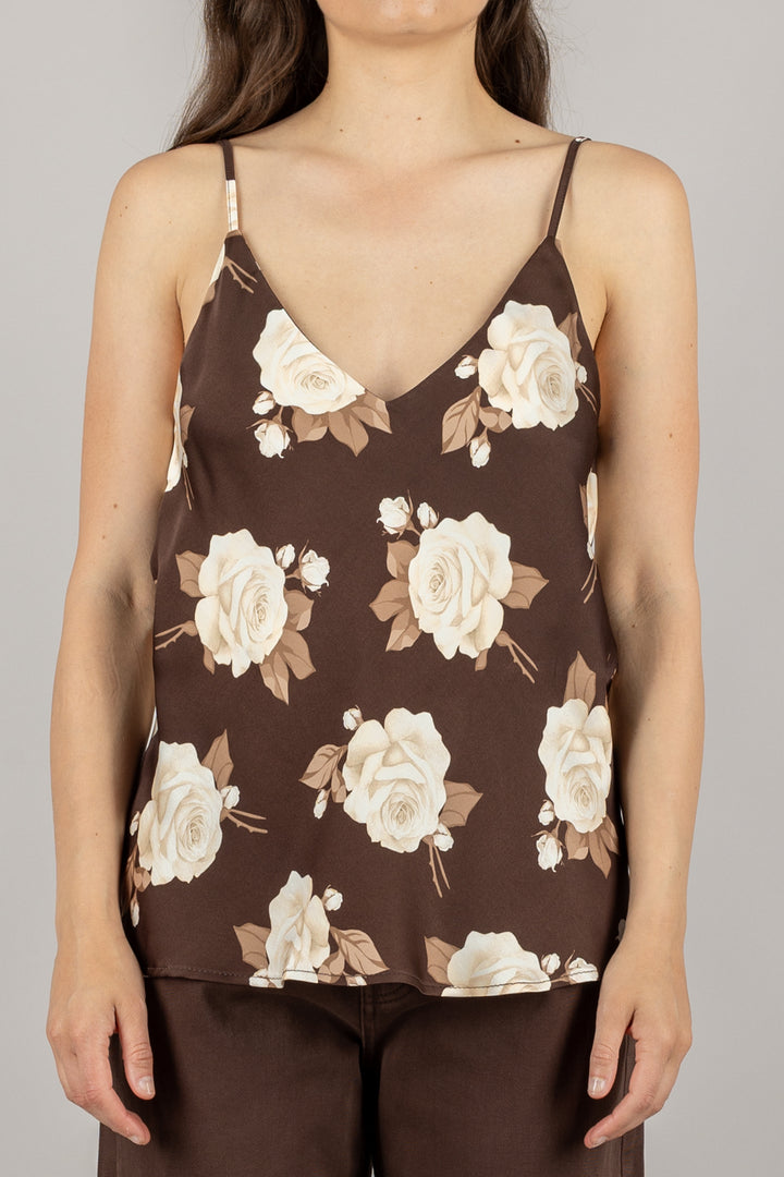 VICOLO - TD2366 - CANOTTA IN SATIN ROSE