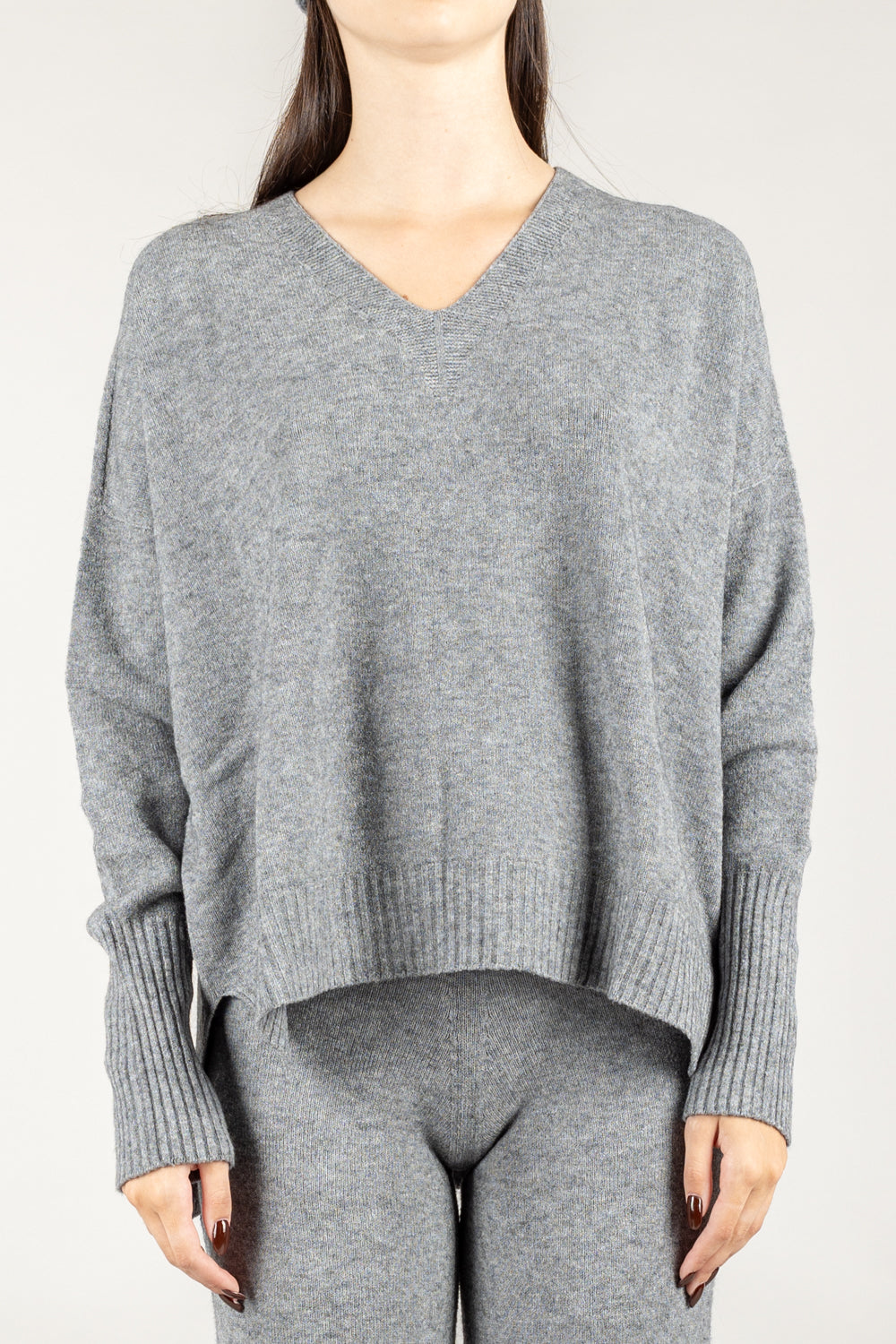 KONTATTO - 3M0842CN - MAGLIA SCOLLO A V OVER