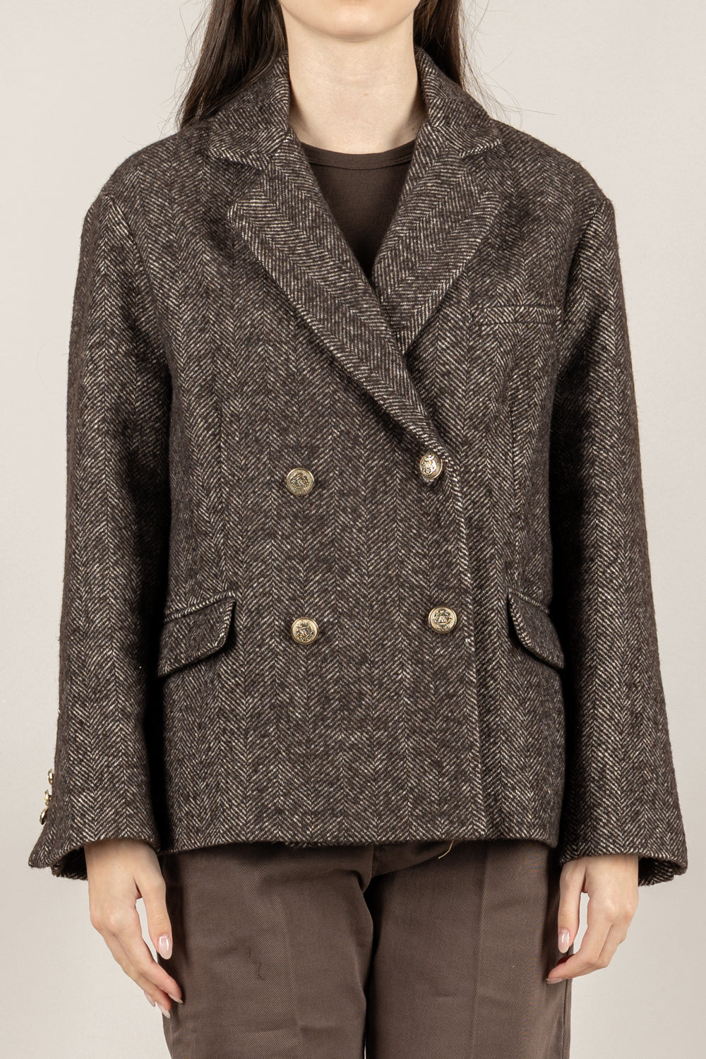 TENSIONE IN - 26B1472 - GIACCA SPIGATA DOPPIOPETTO