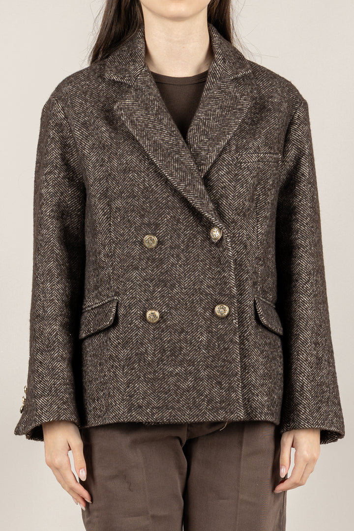 TENSIONE IN - 26B1472 - GIACCA SPIGATA DOPPIOPETTO