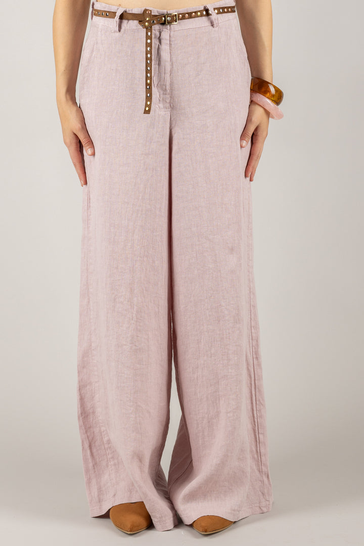 TENSIONE IN - S25PE21 - PANTALONE CON CINTA