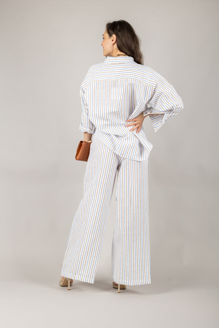 TENSIONE IN - S25PB47 - PANTALONE GESSATO