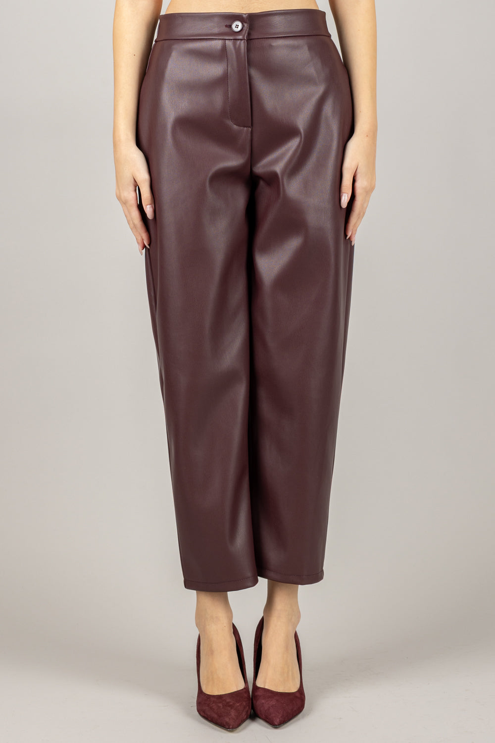 VICOLO - TF1679 - PANTALONE ECOPELLE CARROT