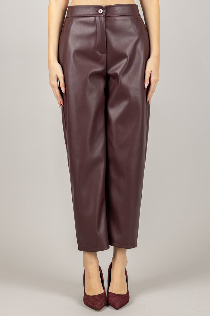 VICOLO - TF1679 - PANTALONE ECOPELLE CARROT