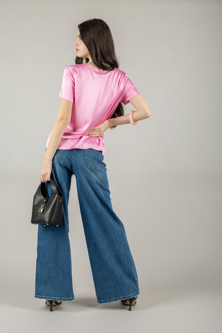 VICOLO - TD0007 - T-SHIRT IN SATIN