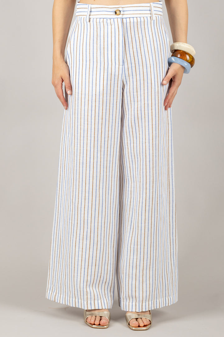 TENSIONE IN - S25PB47 - PANTALONE GESSATO