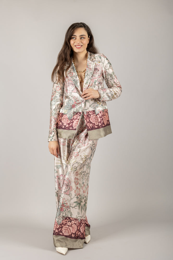 DIXIE - P648W205 - PANTALONE STAMPA FLOREALE
