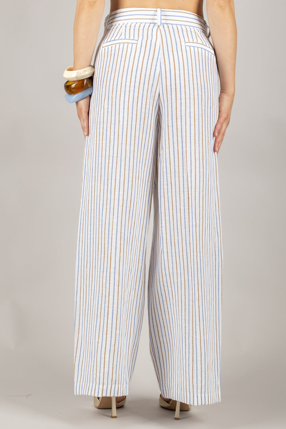 TENSIONE IN - S25PB47 - PANTALONE GESSATO