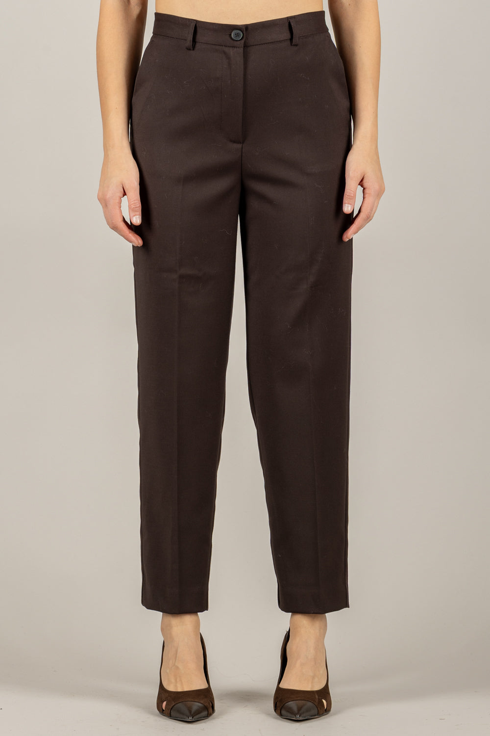 VICOLO - TF2094 - PANTALONE A SIGARETTA CON ELASTICO DIETRO