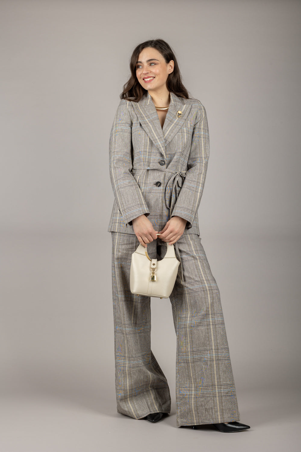 TENSIONE IN - S25P776 - PANTALONE CHECK