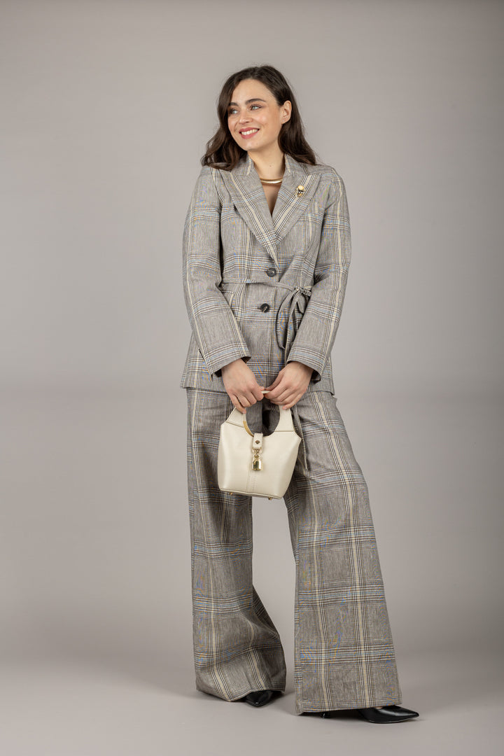 TENSIONE IN - S25P776 - PANTALONE CHECK