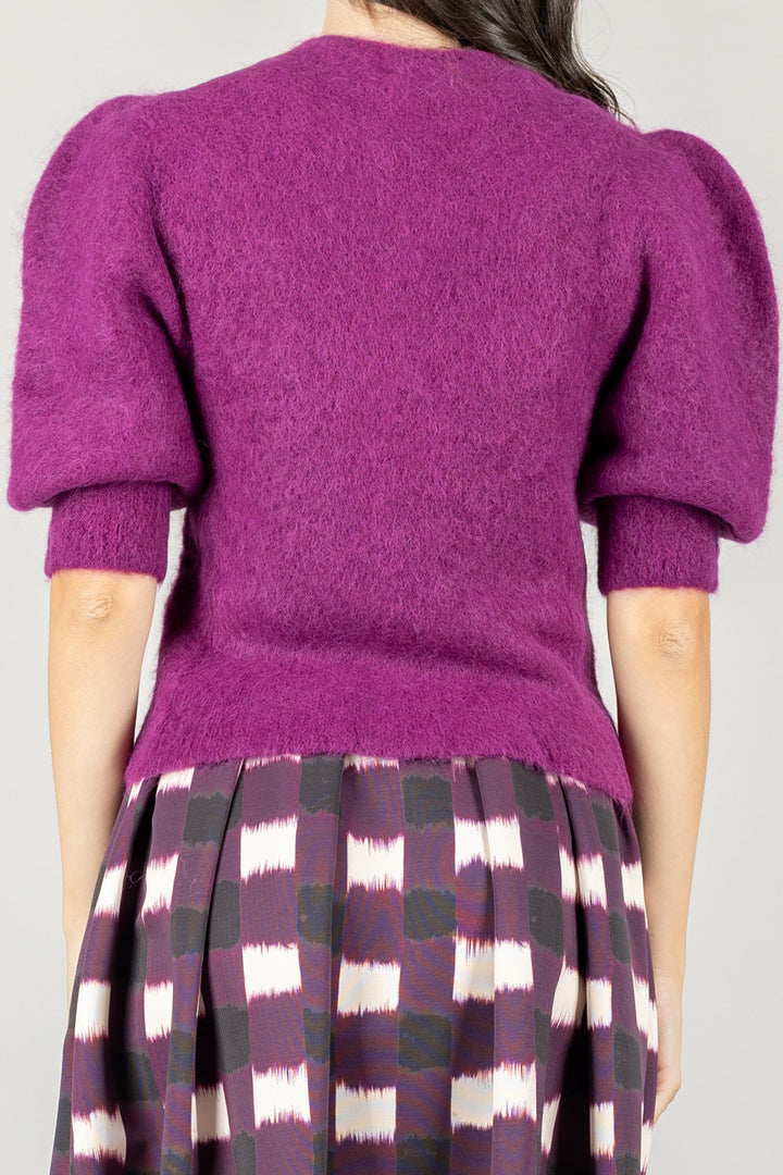 KONTATTO - 3M0873C - CARDIGAN IN MOHAIR MANICA PALLONCINO