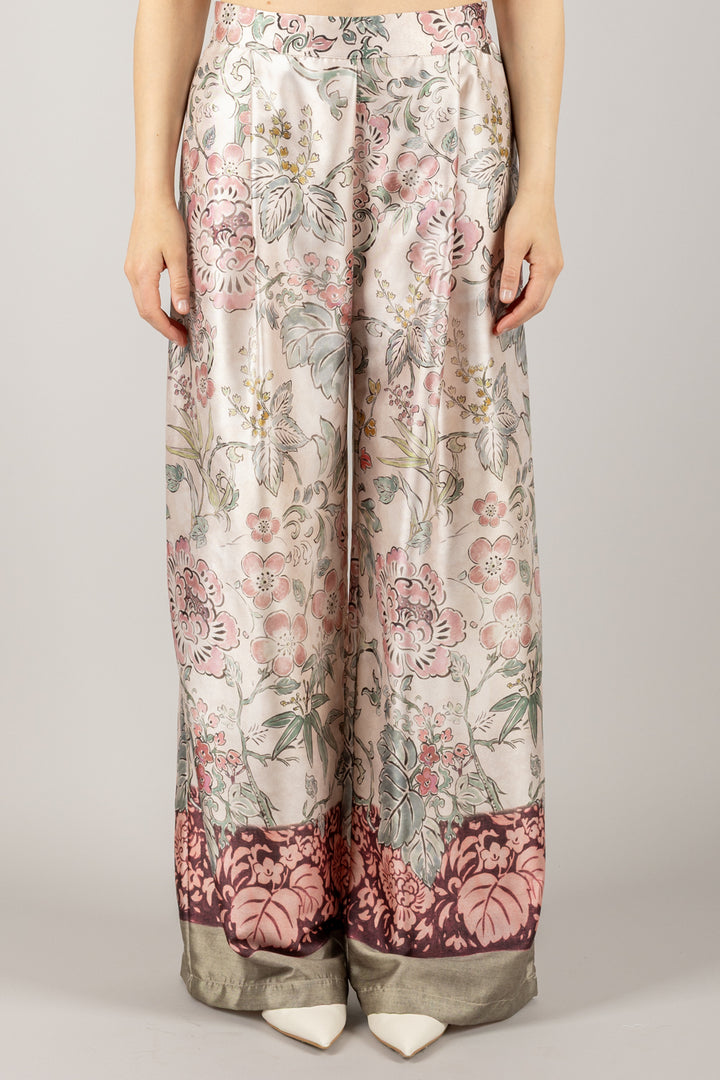 DIXIE - P648W205 - PANTALONE STAMPA FLOREALE