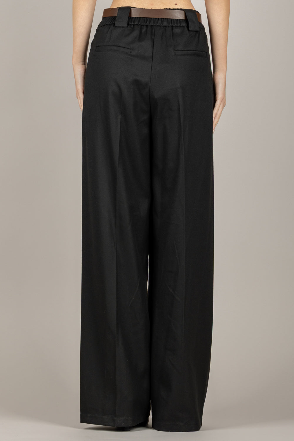 TENSIONE IN - 26P1352 - PANTALONE A PALAZZO CON CINTA