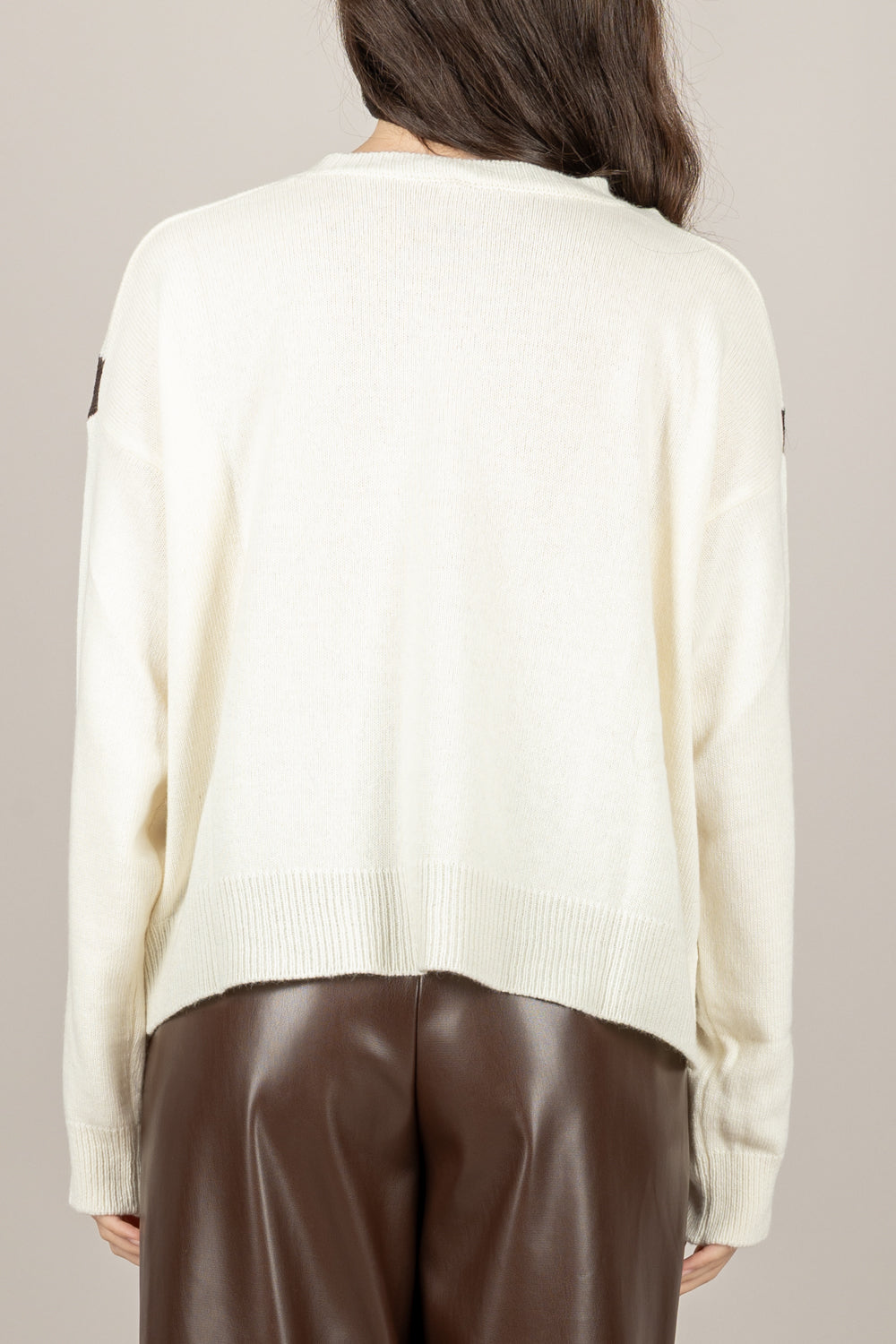 TENSIONE IN - W5HMJ73A359 - MAGLIA GIROCOLLO CON ROMBI