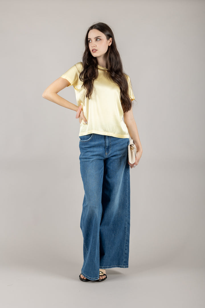 VICOLO - TD0007 - T-SHIRT IN SATIN