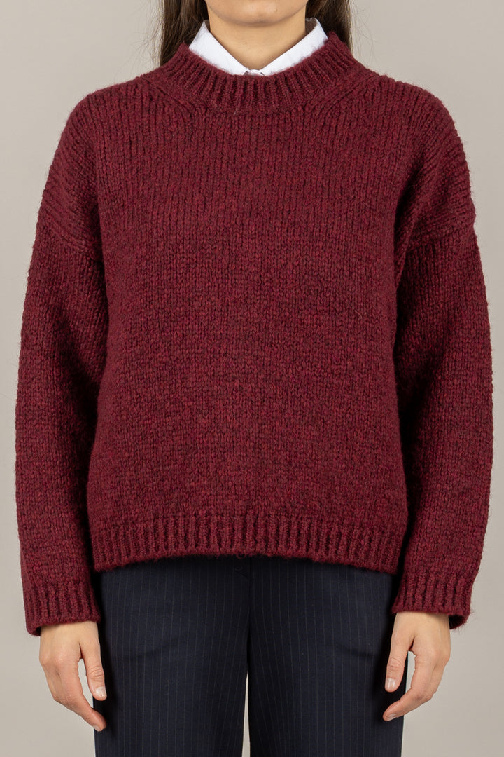 TENSIONE IN - FW25-1112-TI - MAGLIA GIROCOLLO MISTO LANA