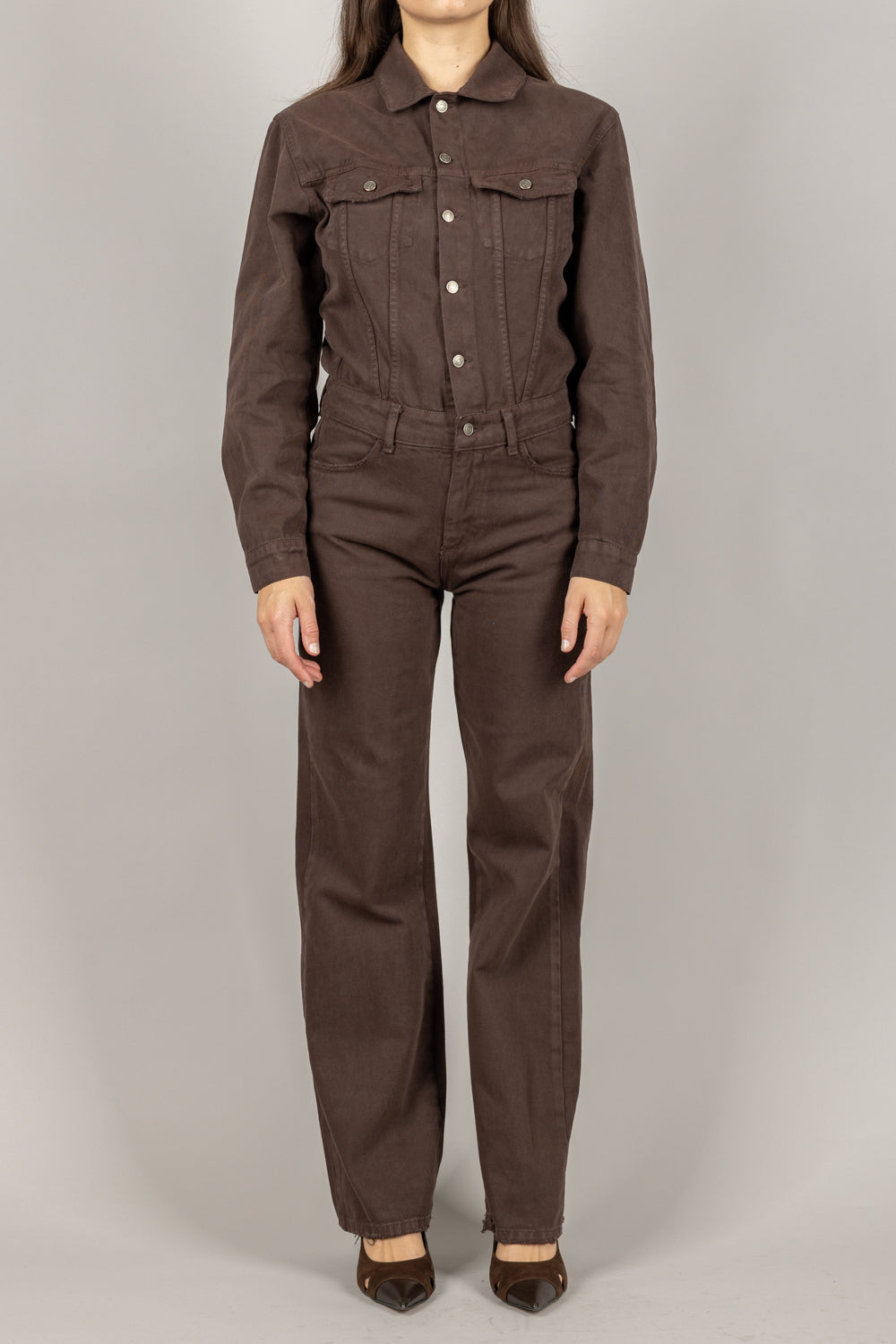 VICOLO - DF5267 - TUTA LUNGA IN DENIM
