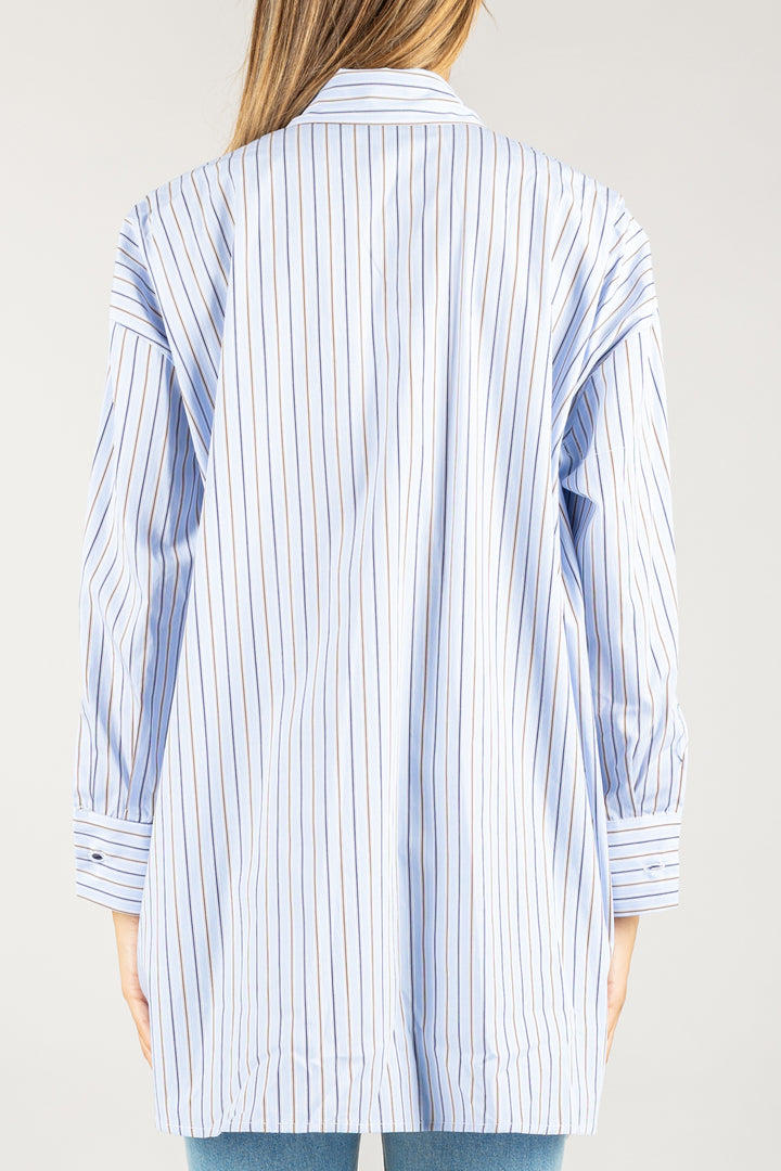TENSIONE IN - 26C816 - CAMICIA OVER GESSATA TAGLIO UOMO