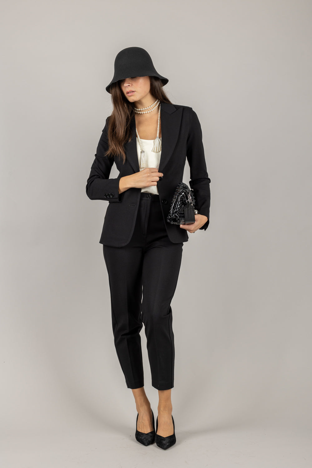 VICOLO - TF0229 - PANTALONE A SIGARETTA PUNTO MILANO