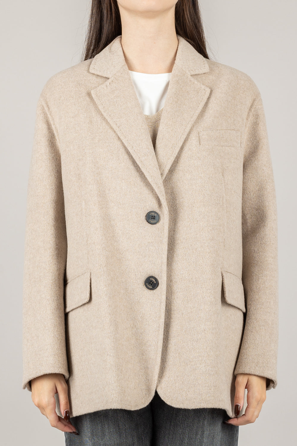 VICOLO - TF0005 - CAPPOTTO CORTO DUE BOTTONI