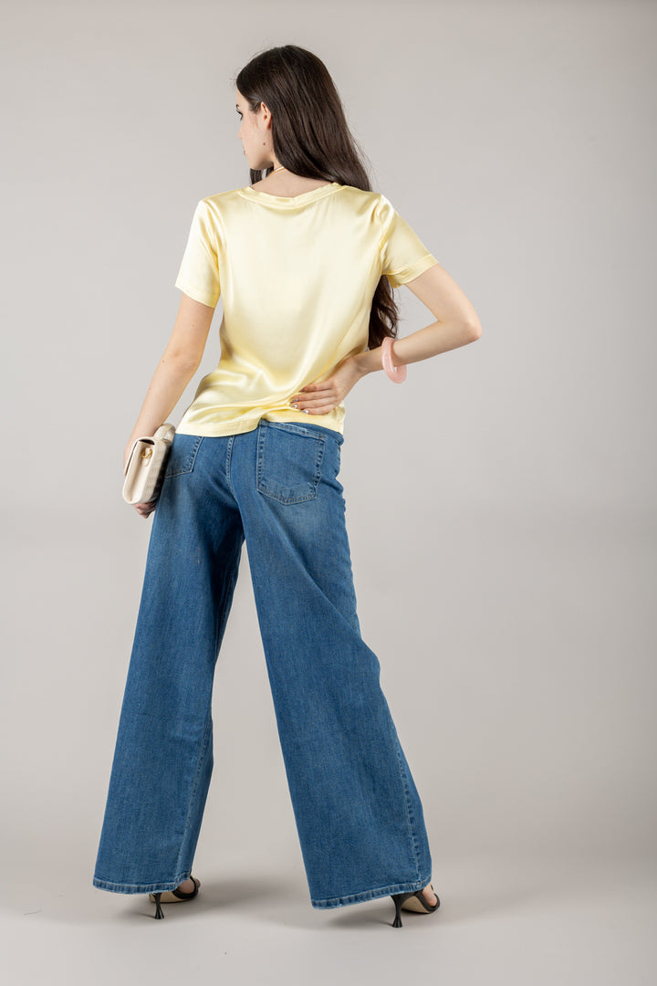 VICOLO - TD0007 - T-SHIRT IN SATIN