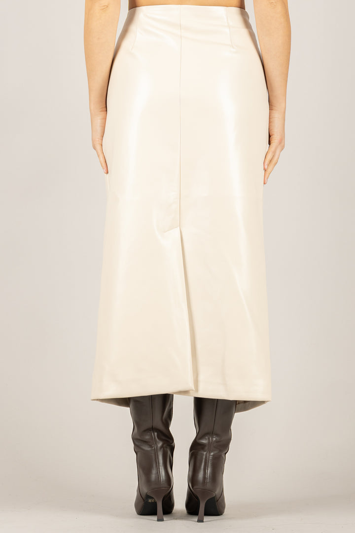 TENSIONE IN - 38067 - GONNA ECOPELLE FRANGE