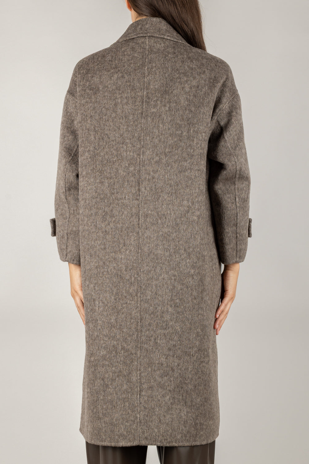 VICOLO - TF0050 - CAPPOTTO LUNGO CON TASCHE LATERALI
