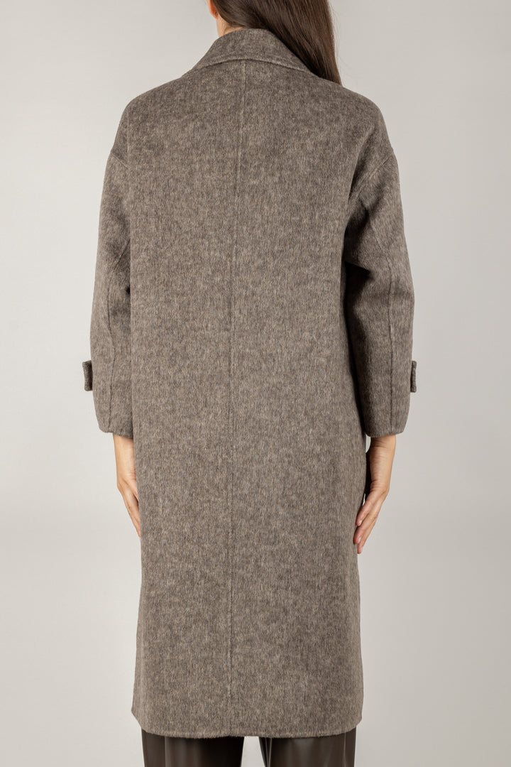 VICOLO - TF0050 - CAPPOTTO LUNGO CON TASCHE LATERALI