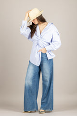 TENSIONE IN - PE260046 - CAMICIA CON NODO CELESTE