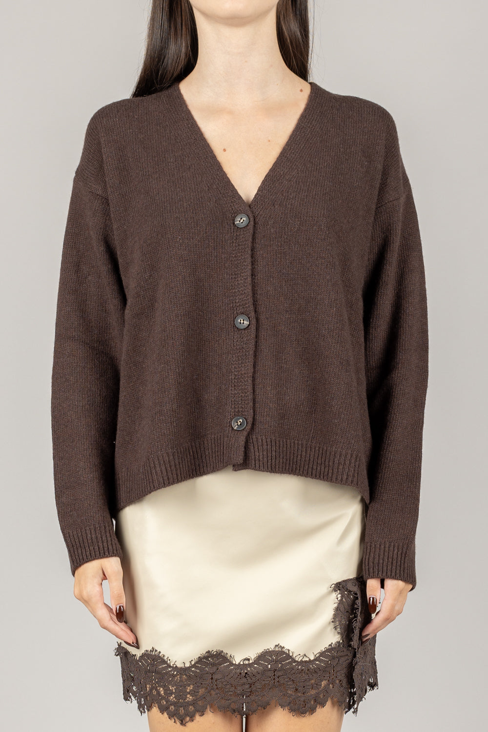 TENSIONE IN - D80926 - CARDIGAN TRE BOTTONI