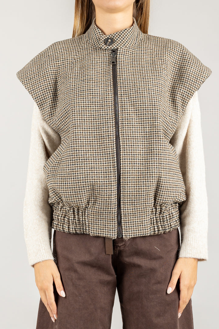 TENSIONE IN - W25J463 - GILET CON LAMPO E COULISSE