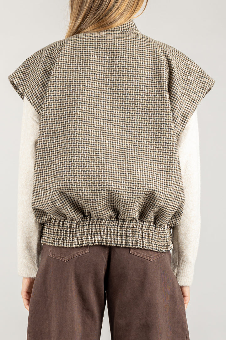 TENSIONE IN - W25J463 - GILET CON LAMPO E COULISSE