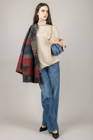 VICOLO - 22082F - MAGLIA LUNGA A LUPETTO