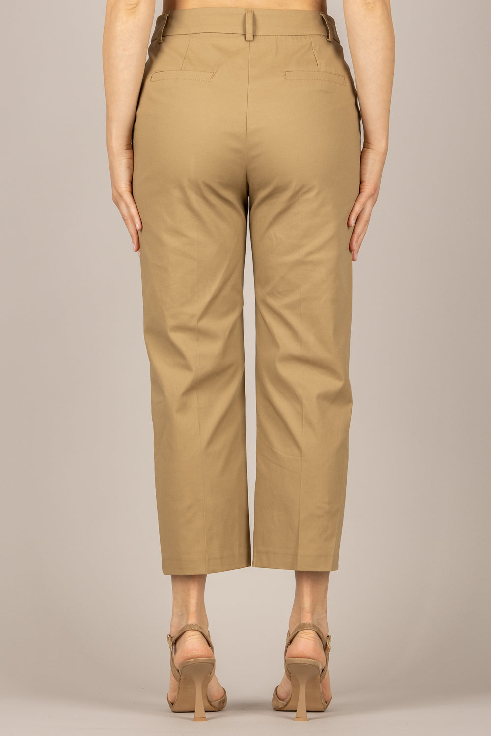 TENSIONE IN - 26P4941 - PANTALONE A SIGARETTA CAMEL
