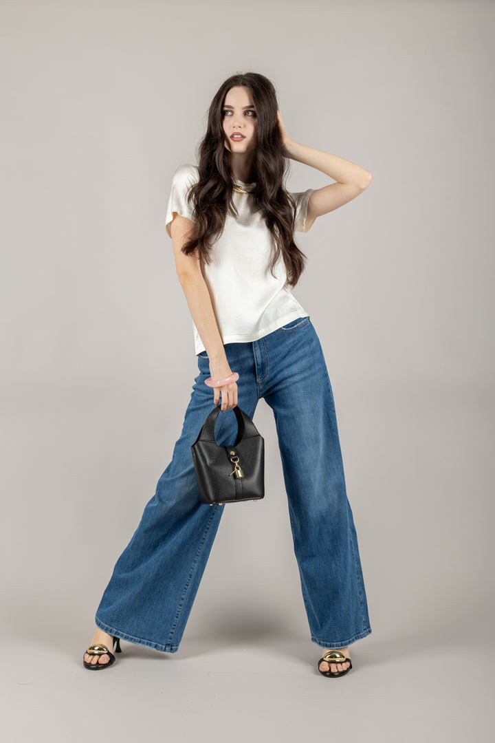 VICOLO - TD0007 - T-SHIRT IN SATIN