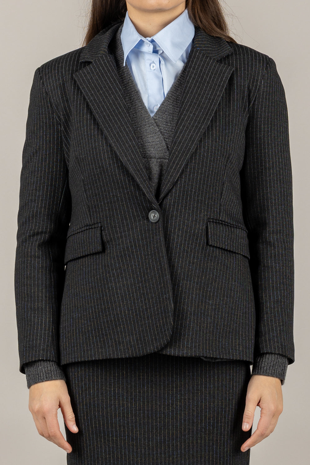 TENSIONE IN - 26B1624 - GIACCA GESSATA MONOPETTO