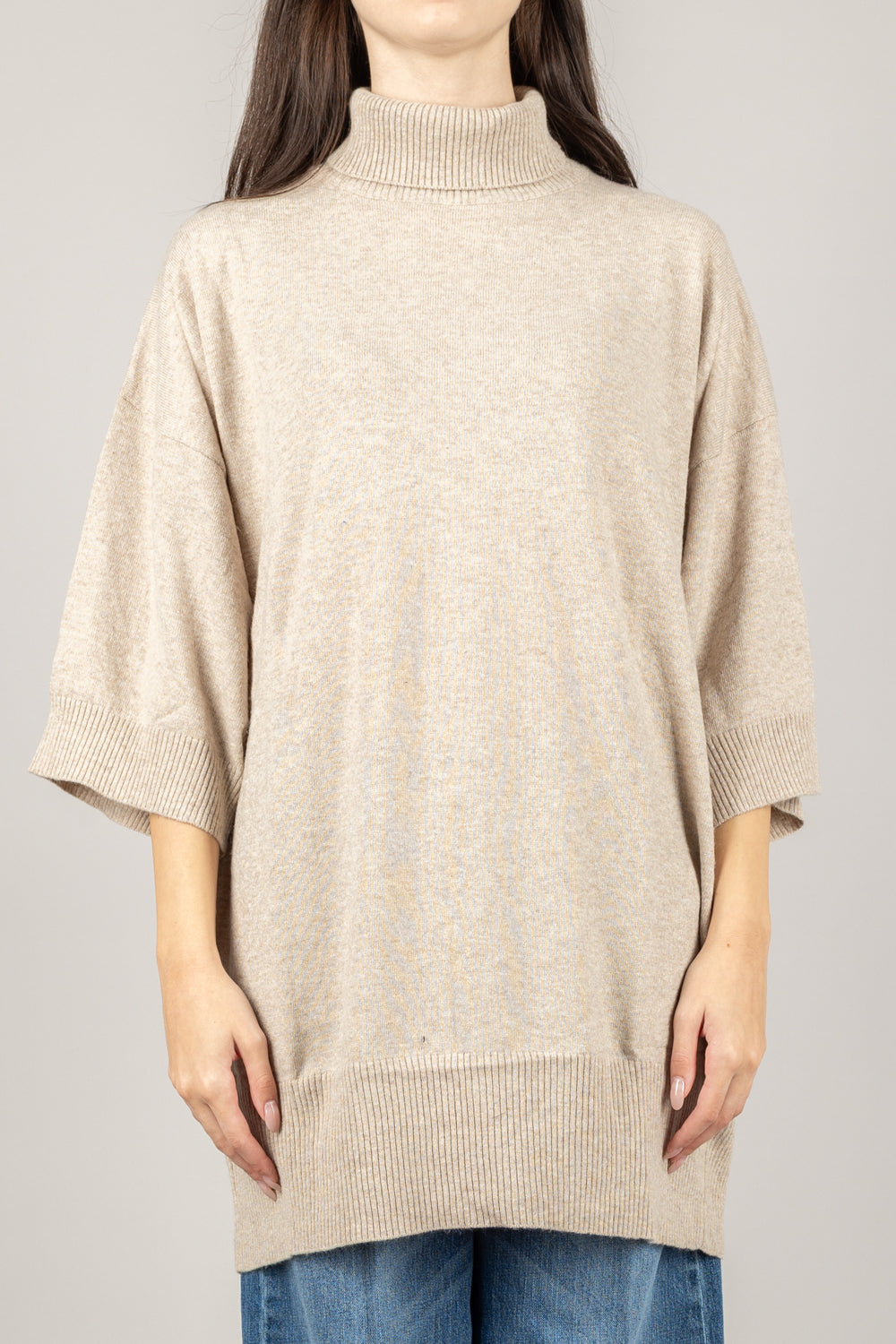 VICOLO - 22082F - MAGLIA LUNGA A LUPETTO