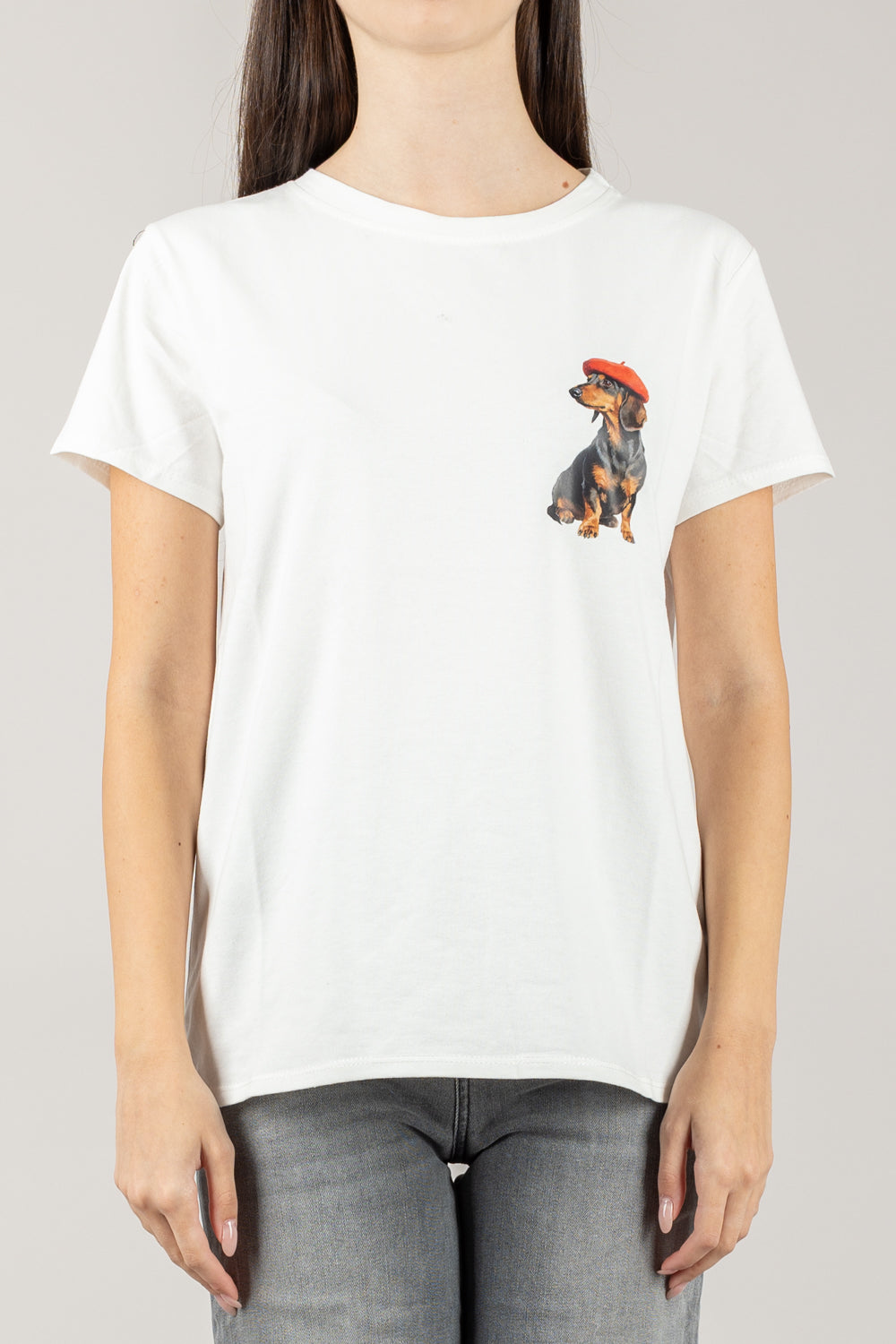 VICOLO - RF0483 - T-SHIRT BASSOTTO