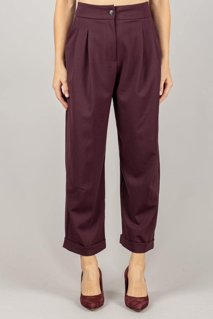 TENSIONE IN - 26P1209 - PANTALONE BAGGY CON PINCES